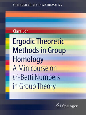 cover image of Ergodic Theoretic Methods in Group Homology